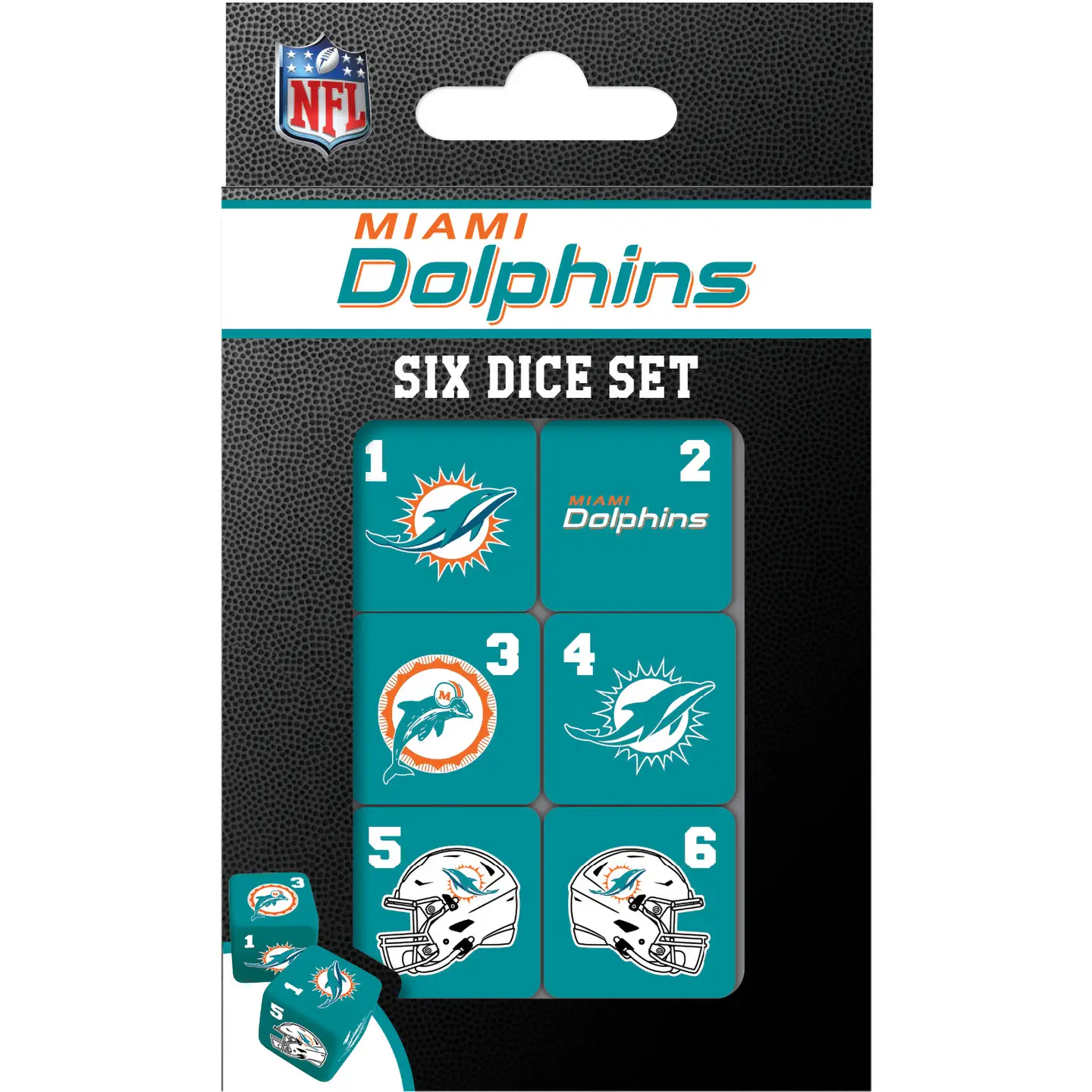 Miami Dolphins Dice Set by Masterpieces