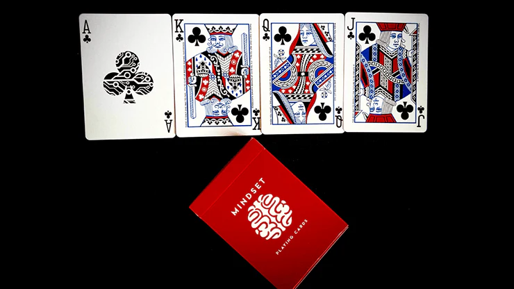 Mindset Red Marked Playing Cards USPCC - Image 2