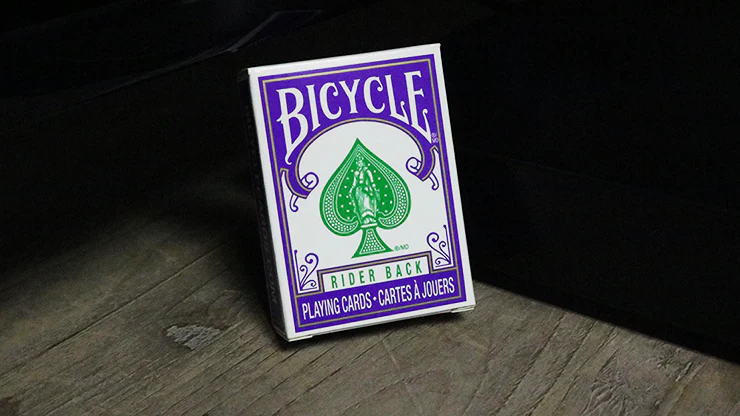 Mini Bicycle Cards Purple & Green - 2 Set Deck - Image 2
