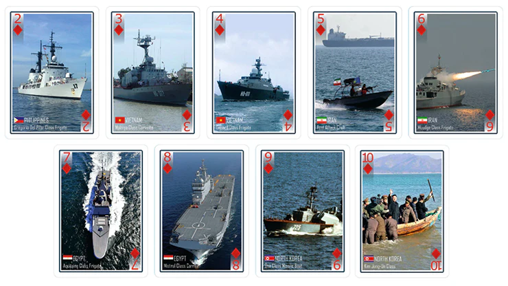 Modern Warships Bicycle Playing Cards - Image 2