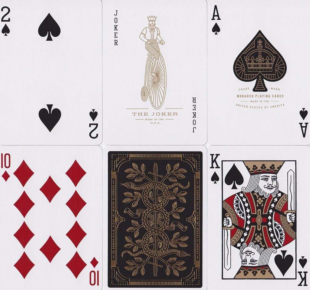 Monarch Gold Playing Cards USPCC - Image 2