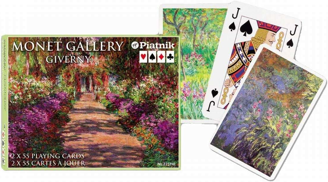Monet Giverny 2 Deck Set Bridge Size Playing Cards Piatnik - Image 2
