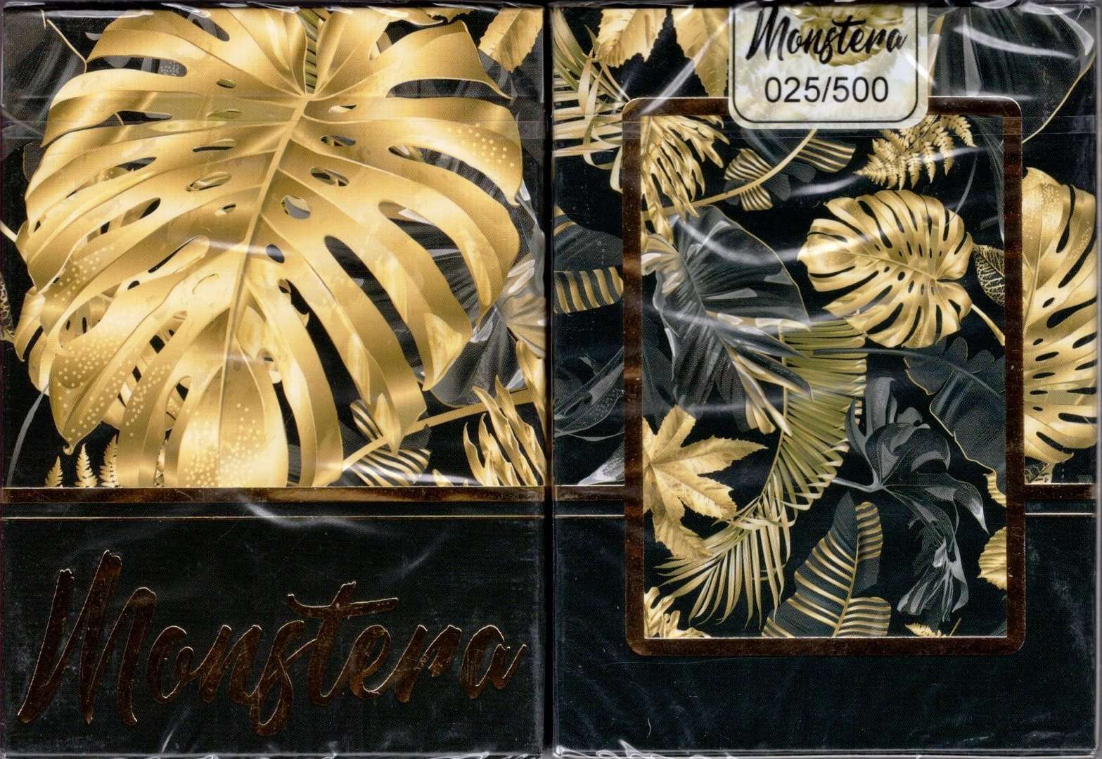 Monstera Black Playing Cards TCC