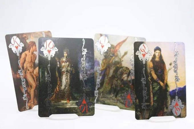 Moreau Reverie Playing Cards Silver Edition - Foil Art Deck Featuring Gustave Moreau’s Masterworks - Image 4