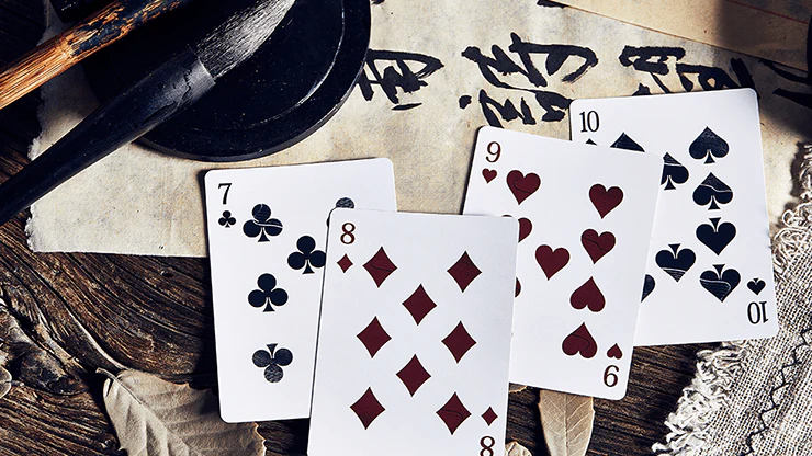Mountain Wang Yue Black Playing Cards USPCC - Image 2