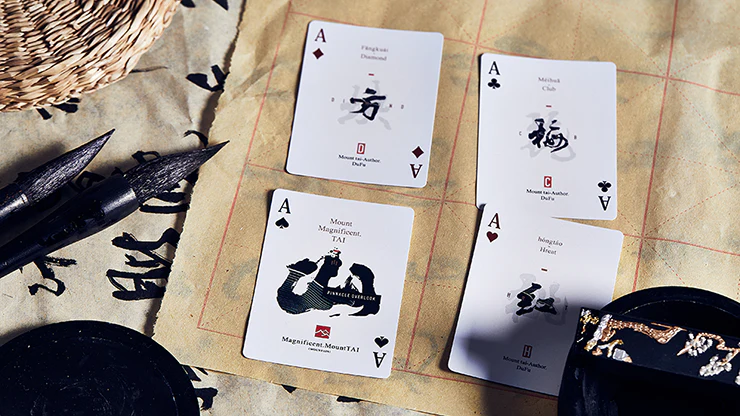 Mountain Wang Yue Black Playing Cards USPCC - Image 5