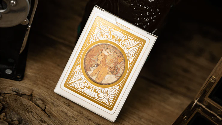 Mucha Gismonda Standard Gold Playing Cards TCC - Image 6