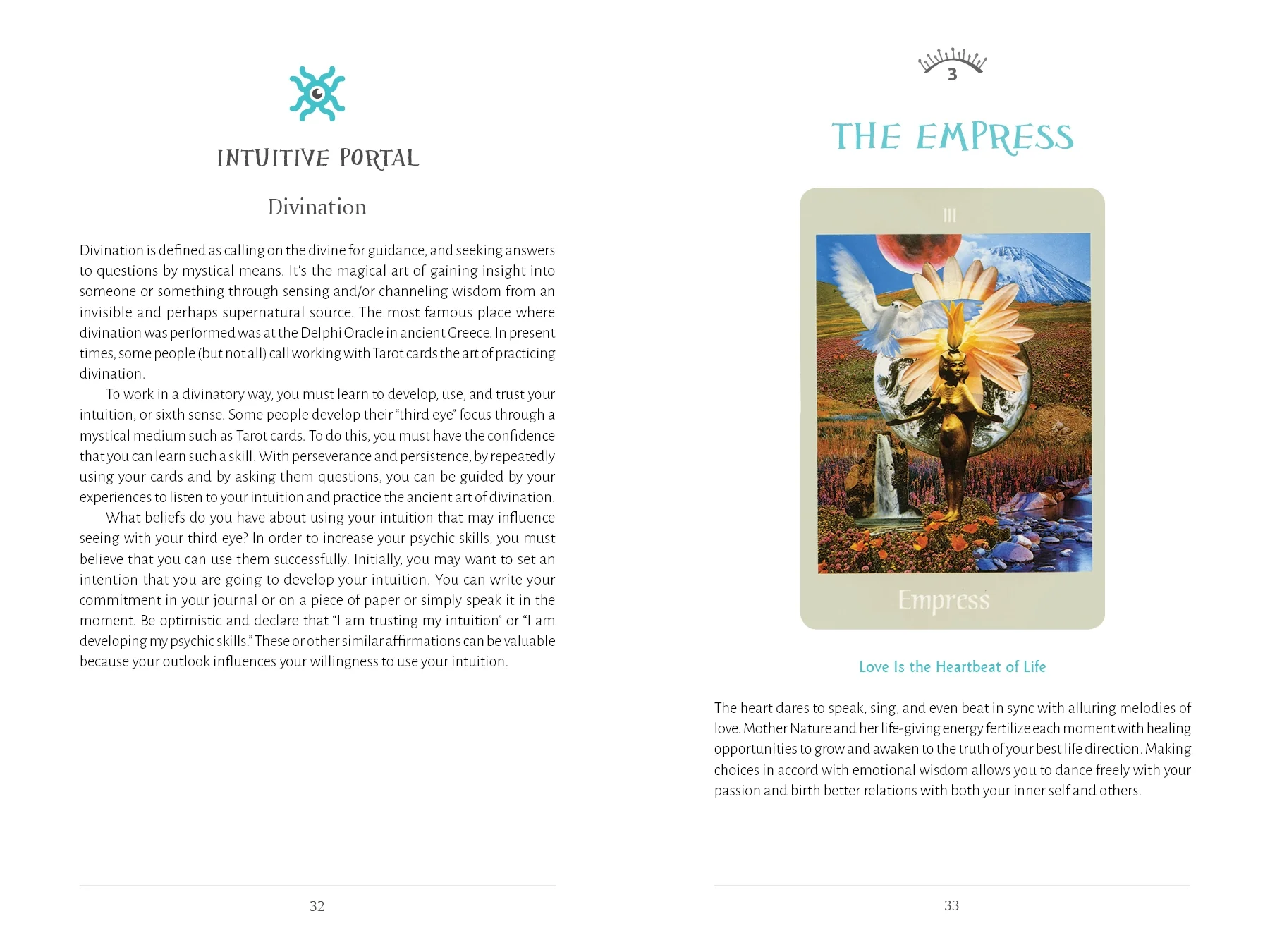 Mystic Spirit Tarot Playbook - Hard Cover Book Red Feather - Image 3