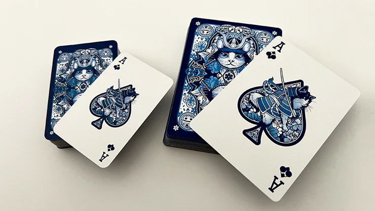 Neko Samurai Playing Cards - Blue - Image 2