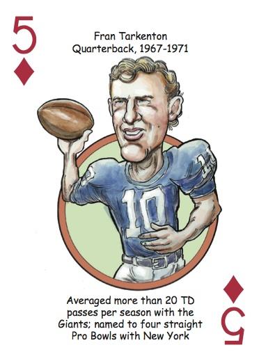 New York NFC Football Heroes Playing Cards - Image 2