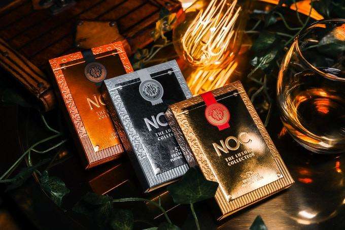 NOC Luxury Collection Gilded Playing Cards 3 Deck Set Cartamundi - Image 5