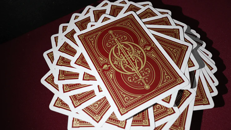 Oath Standard Burgundy Playing Cards - Image 5