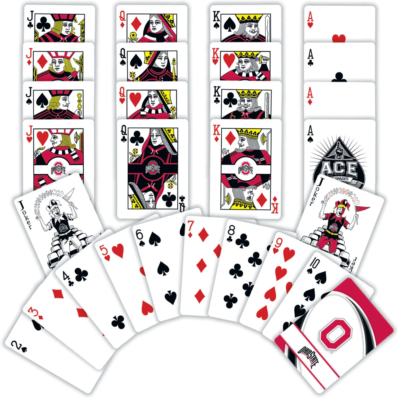 Ohio State Buckeyes Playing Cards by Masterpieces - Image 2