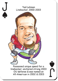 Oklahoma Football Heroes Playing Cards - Image 2