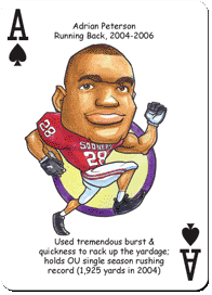 Oklahoma Football Heroes Playing Cards - Image 5