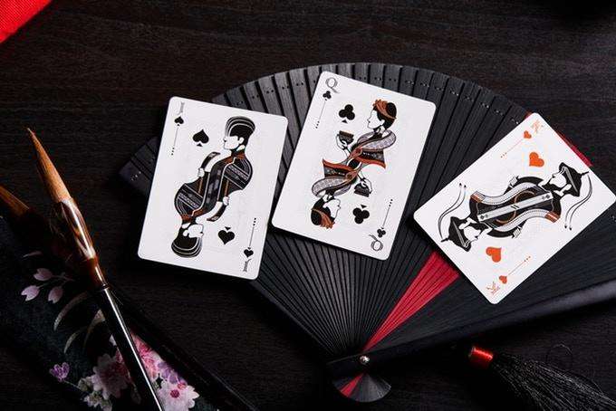 Oriental Memory Playing Cards 2 Deck Set USPCC - Image 5