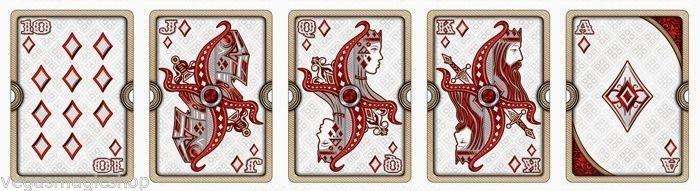 Ornate White Scarlet Playing Cards Deck USPCC - Image 2
