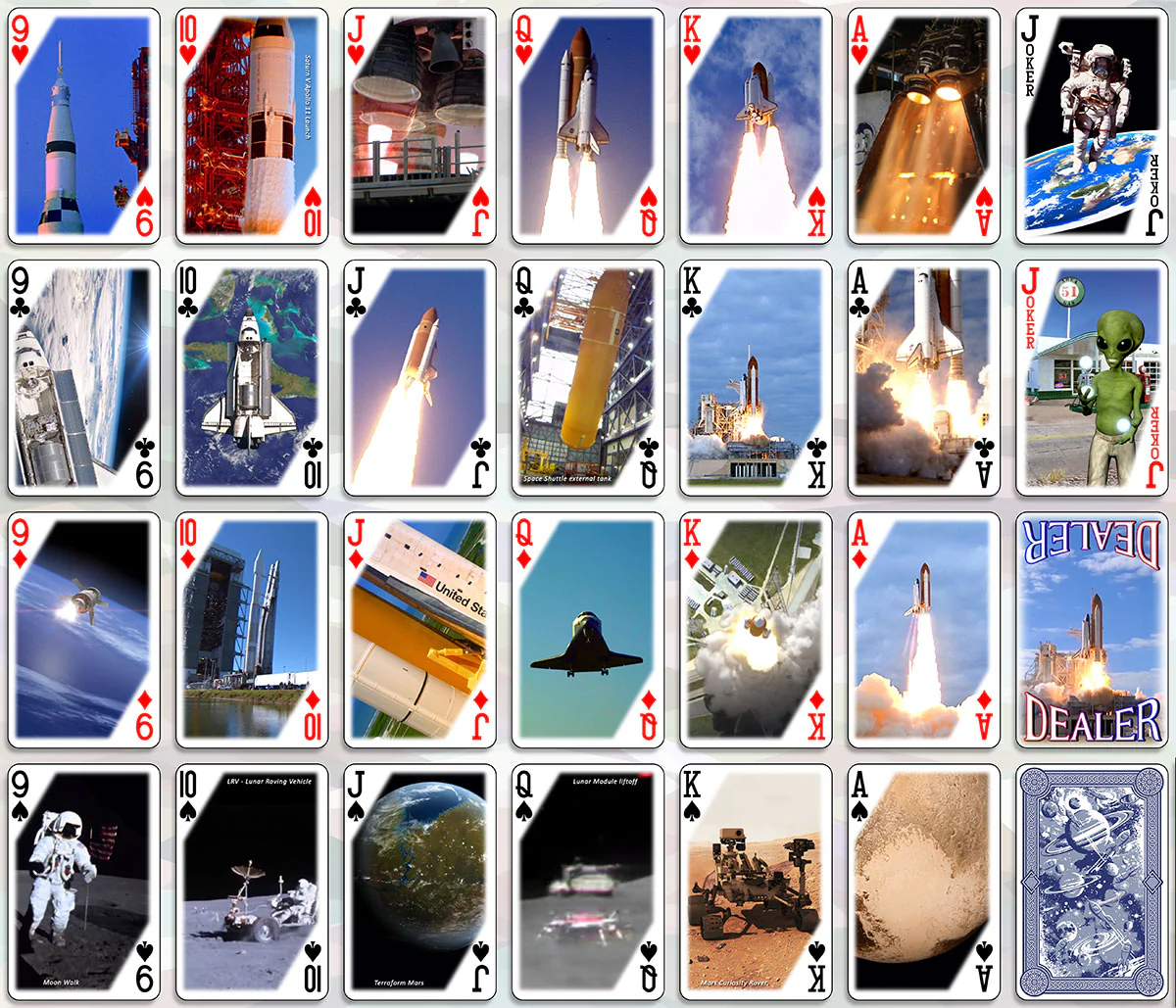 Outer Space - 3D Playing Cards - Image 4