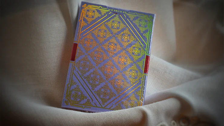 Oxalis V3 Purple Holo Special Edition Playing Cards by WJPC - Image 2