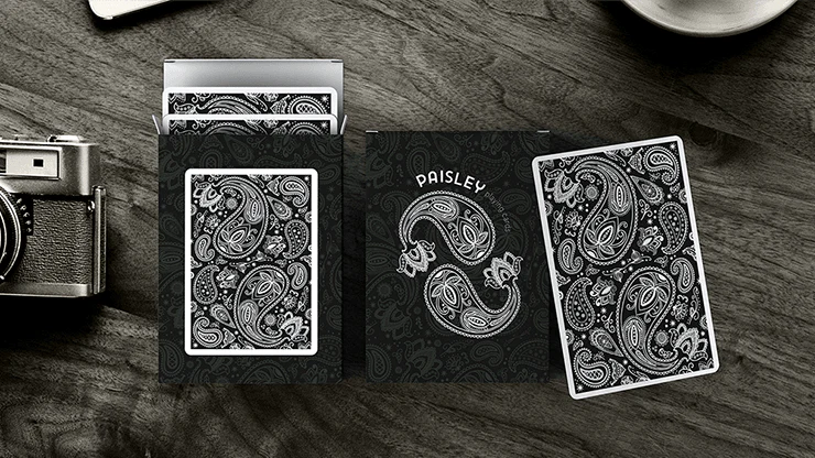 Paisley Black Marked Playing Cards USPCC - Image 6