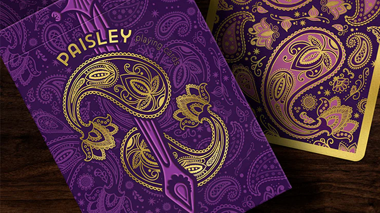 Paisley Royals Purple Collectors Playing Cards USPCC - Image 6