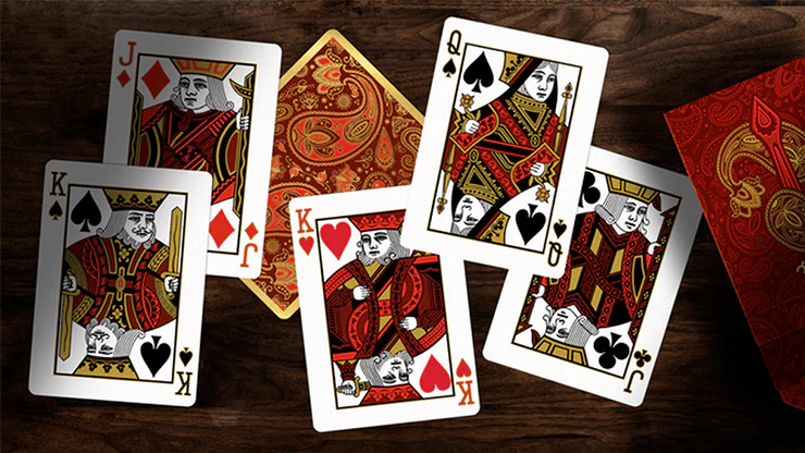 Paisley Royals Red Playing Cards USPCC - Image 2