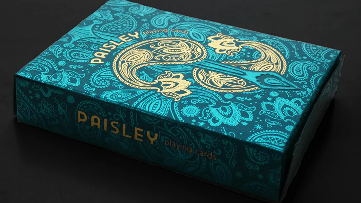 Paisley Royals Teal Playing Cards USPCC - Image 5