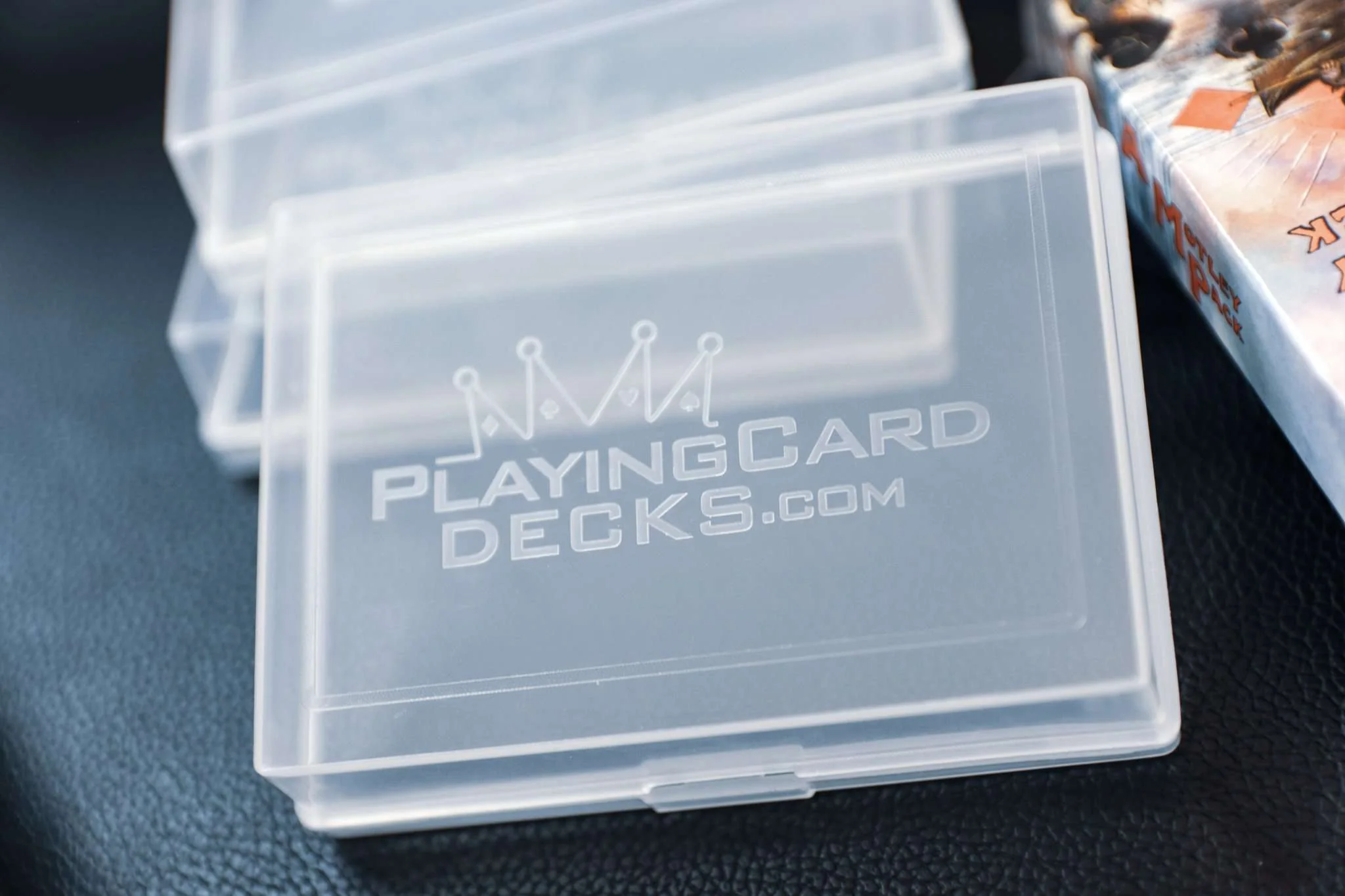 PCD Clear Plastic Playing Card Storage Box – Durable and Secure for Poker-Size Decks - Image 4