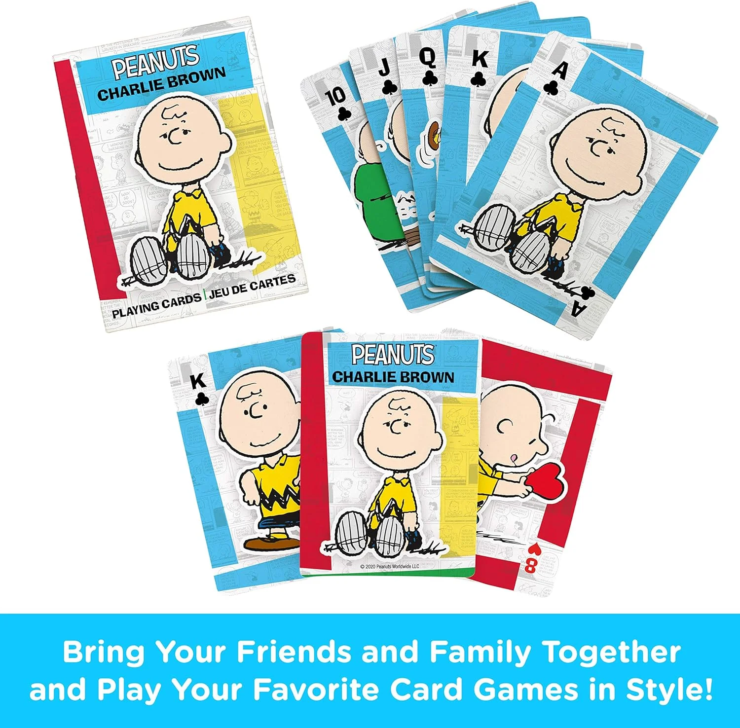 Peanuts Charlie Brown Playing Cards by Aquarius - Image 5