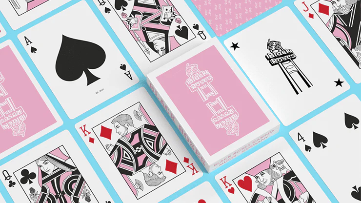 Pink BR Vintage Casino Playing Cards WJPC - Image 2