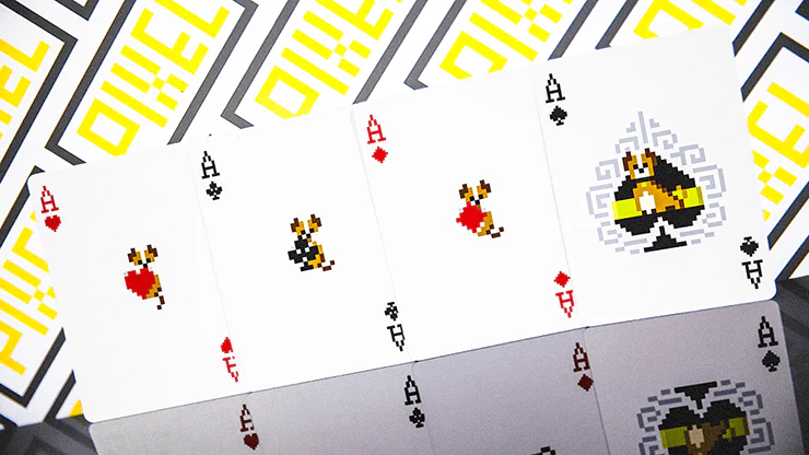 Pixel Dog Bicycle Playing Cards - Image 4