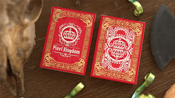 Pixel Kingdom Red Playing Cards USPCC - Image 2