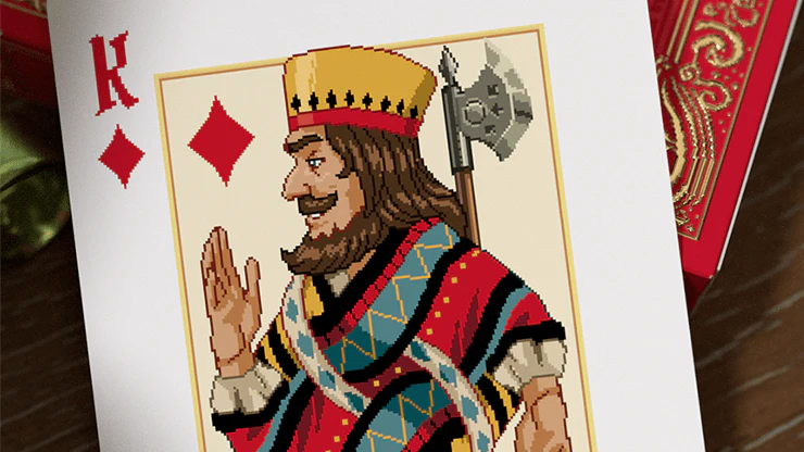 Pixel Kingdom Red Playing Cards USPCC - Image 4