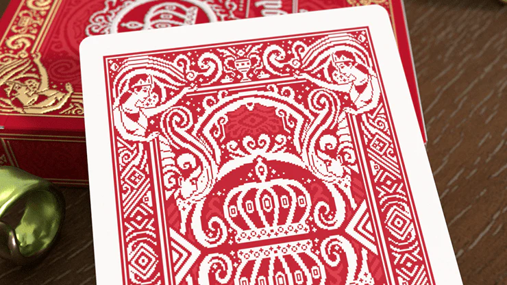 Pixel Kingdom Red Playing Cards USPCC - Image 5