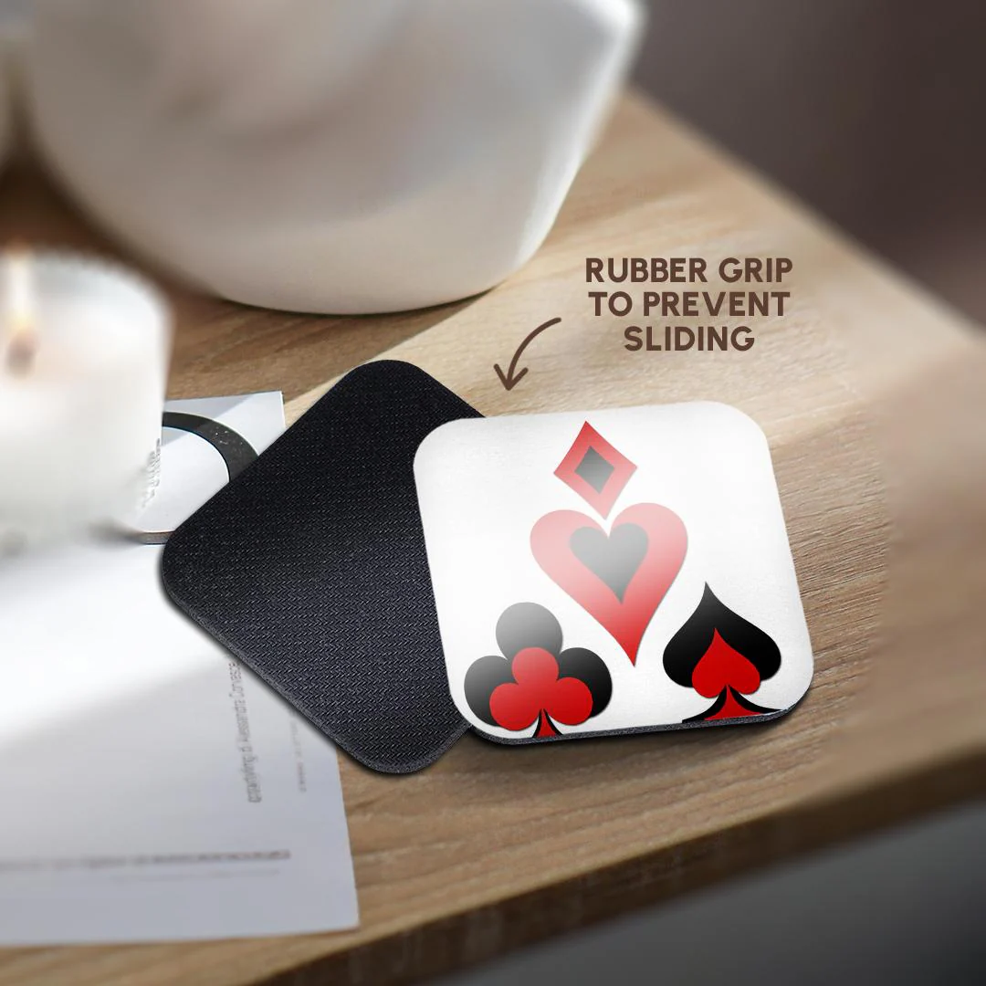Playing Cards - Hearts, Diamonds, Clubs, and Spades - Coaster - Image 4