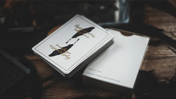 Plume Knife White Playing Cards TCC - Image 5