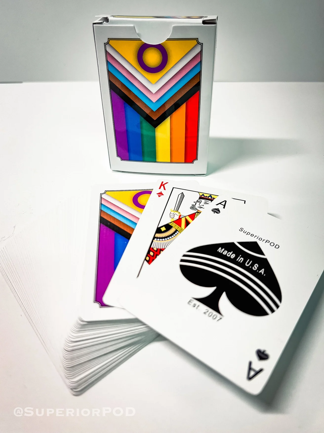 Pride Playing Cards, Rainbow Lgbtqia+ Flag Card Deck - Image 3