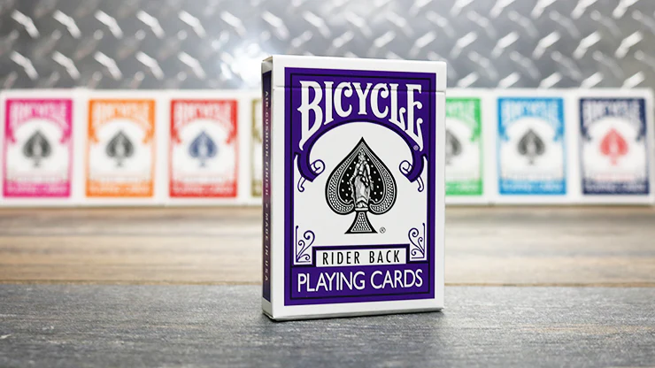 Purple Rider Back Bicycle Playing Cards with Gaff Cards and 1 Joker - Image 6