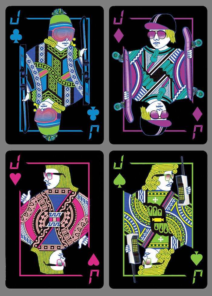 Radical 80s v2 Bicycle Playing Cards - Image 5