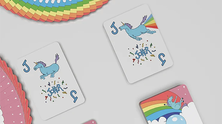 Rainbow Unicorn Fun Time! Playing Cards USPCC - Image 3
