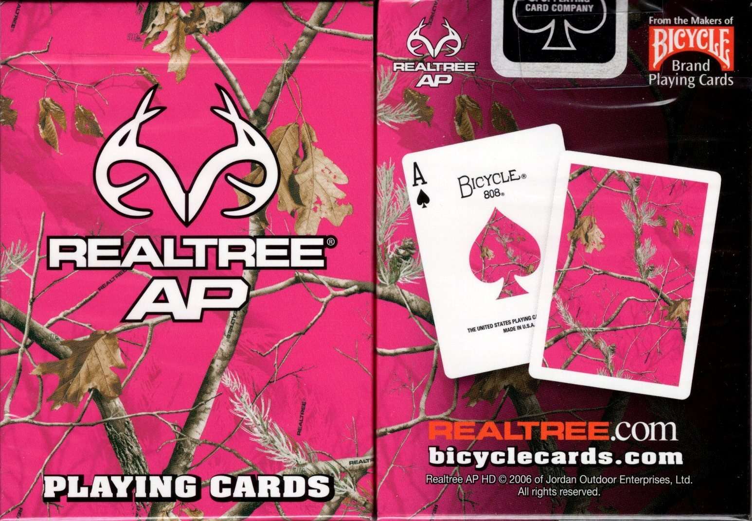 RealTree Pink Camo Playing Cards Deck USPCC