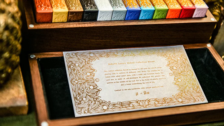 Rebirth Walnut Collector's Box Set Playing Cards - Image 5