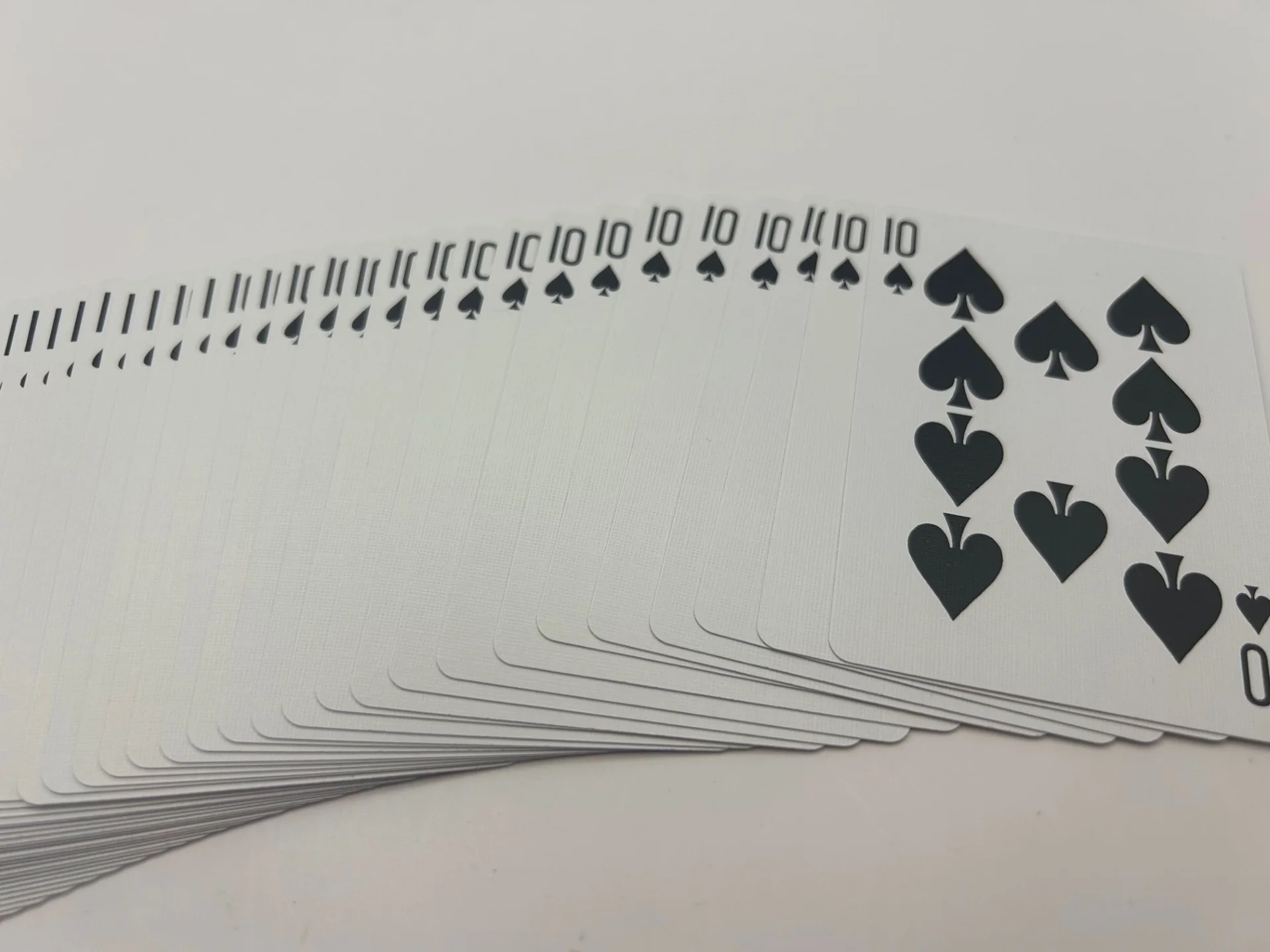 Red One-Way Forcing Deck - 10 of Spades - Image 2