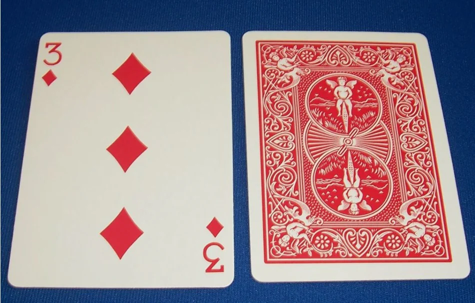Red One-Way Forcing Deck - 3 of Diamonds - Image 2
