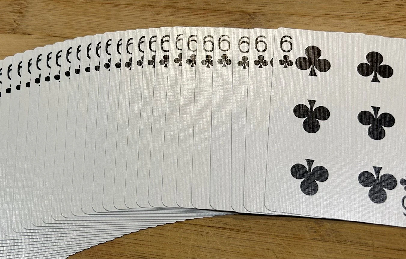 Red One-Way Forcing Deck - 6 of Clubs - Image 2