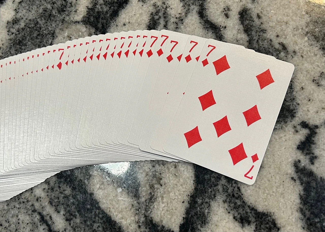 Red One-Way Forcing Deck - 7 of Diamonds - Image 2