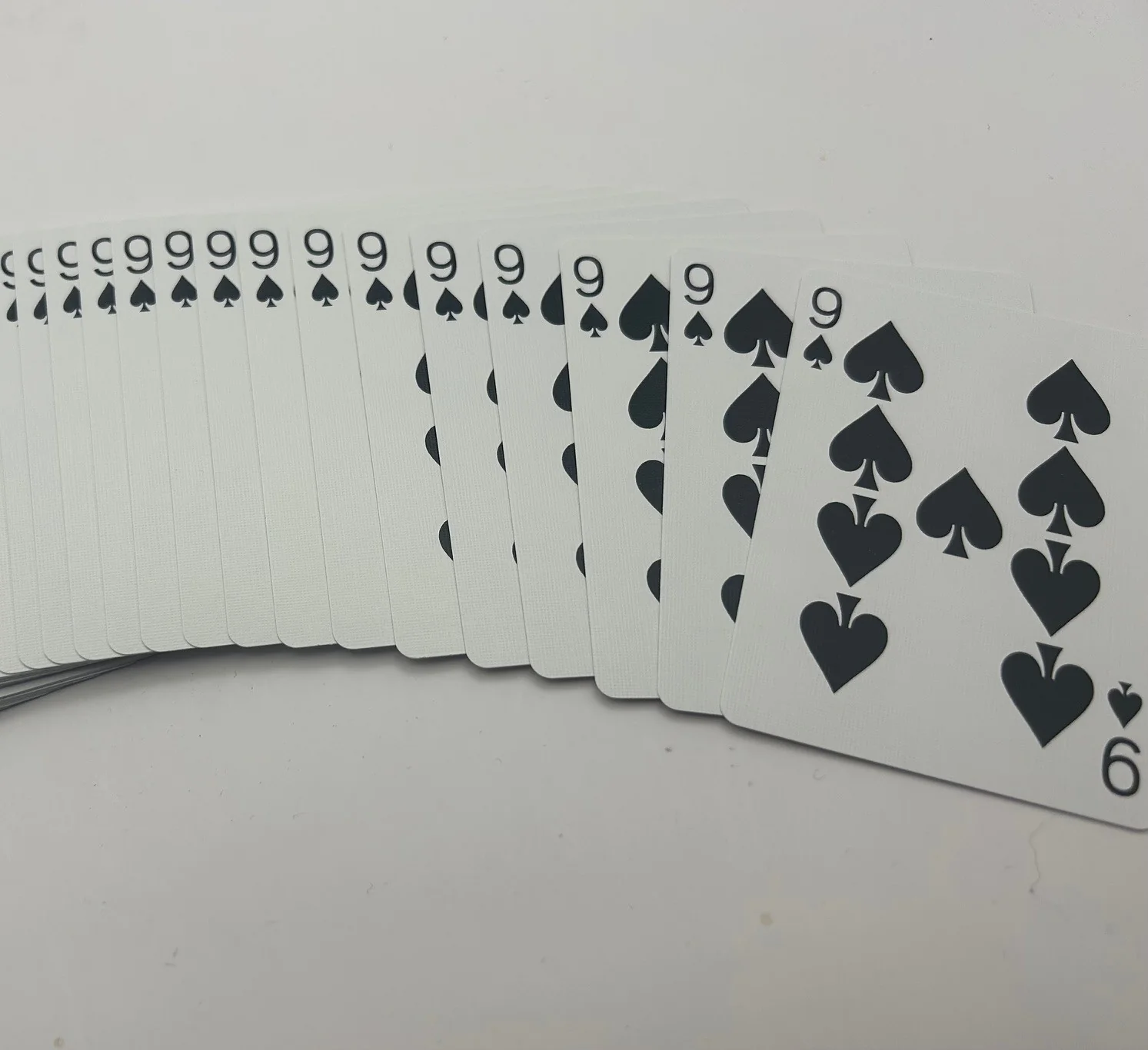 Red One-Way Forcing Deck - 9 of Spades - Image 2