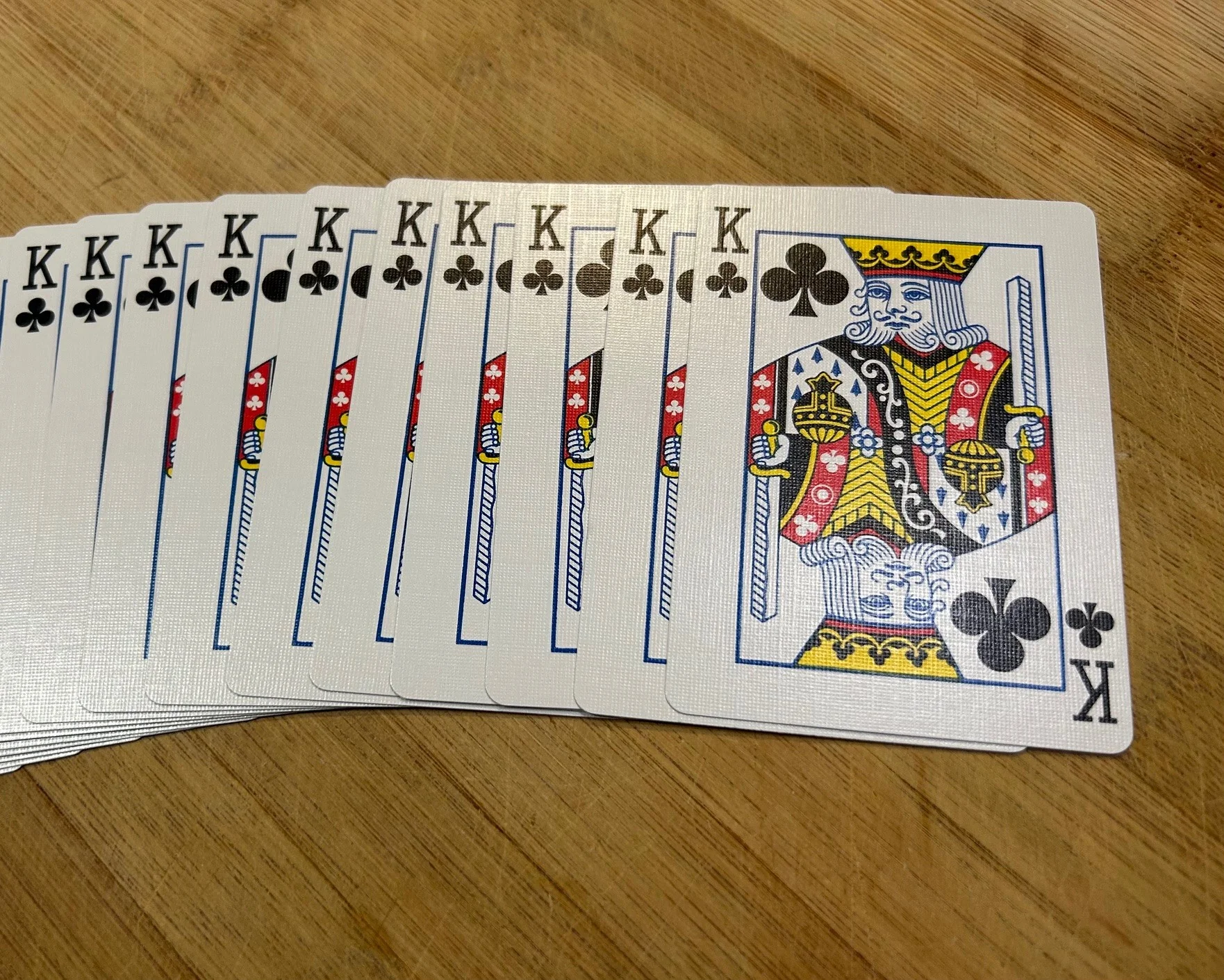 Red One-Way Forcing Deck - King of Clubs - Image 2