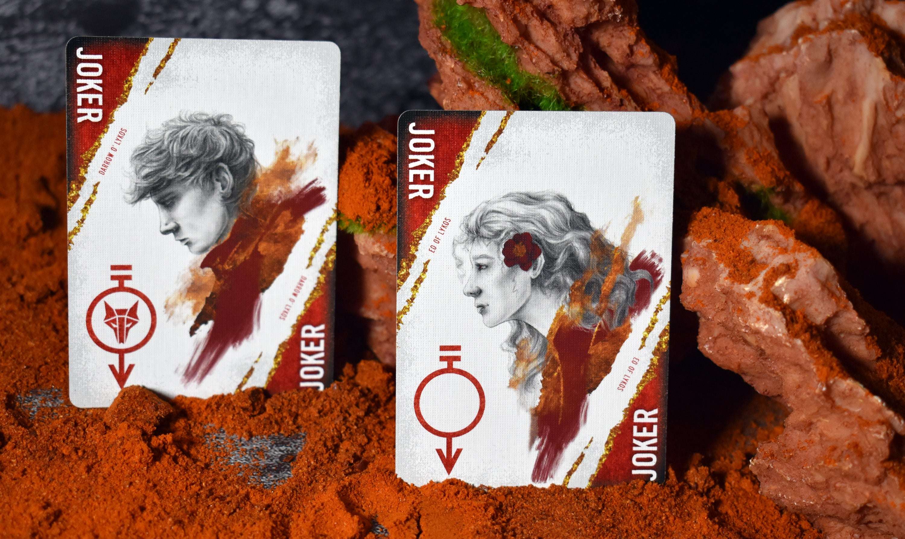 Red Rising House Mars Playing Cards LPCC - Image 7