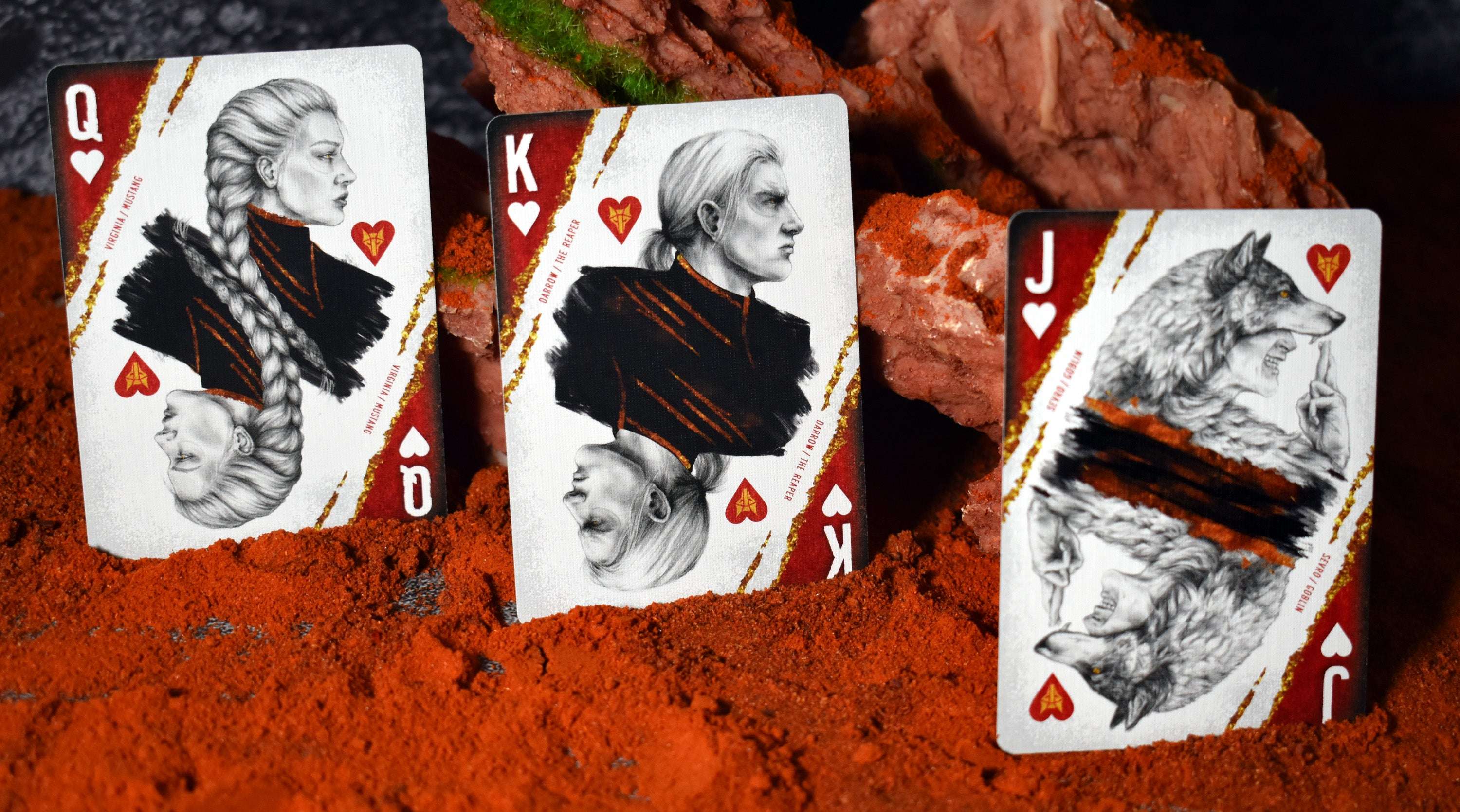 Red Rising House Mars Playing Cards LPCC - Image 8